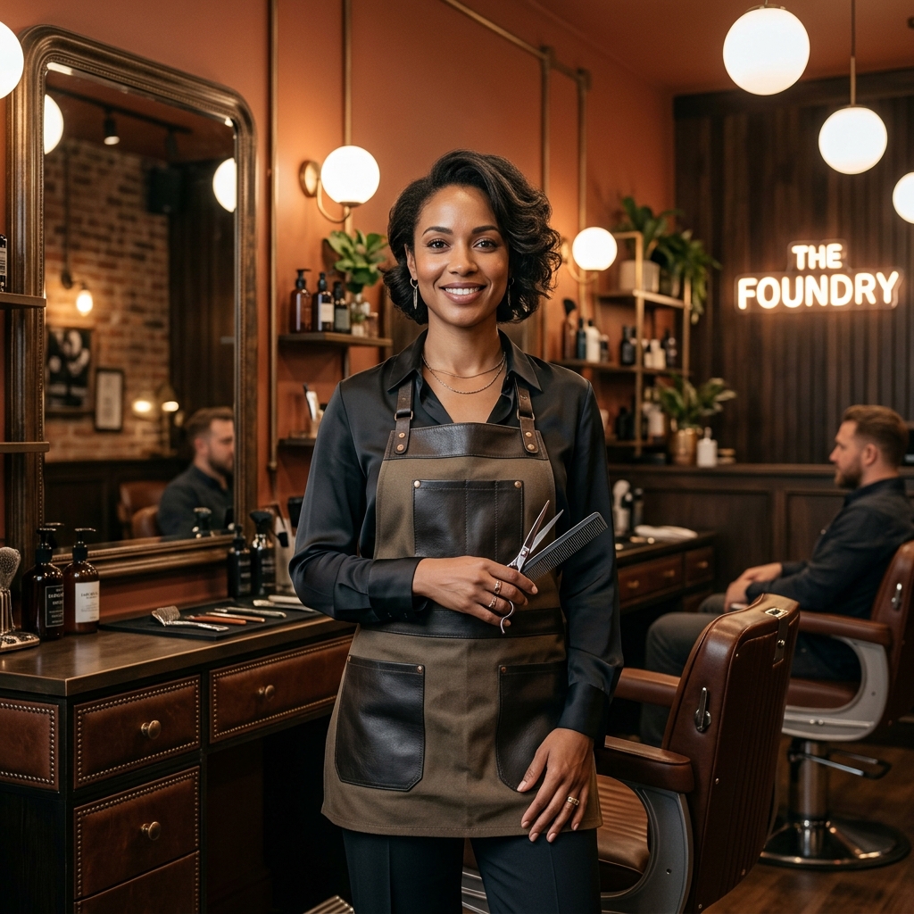 Fundadora da Alves Barbearia
